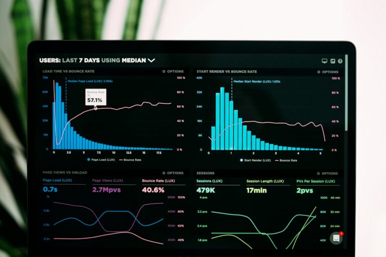 Marketing manager reviewing AI email marketing dashboard with predictive customer segmentation and send-time optimization for a small business list